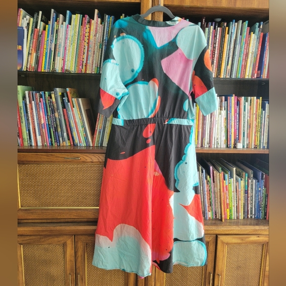 THE KIT Cobie Shirtdress Paint All Over Me, Organic Cotton, UK 16 US 10/12, NWOT - Picture 9 of 10